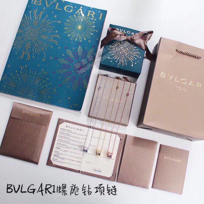 Bvlgari飾品 寶格麗經典款螺旋鑽彈簧項鏈  zgbq3365